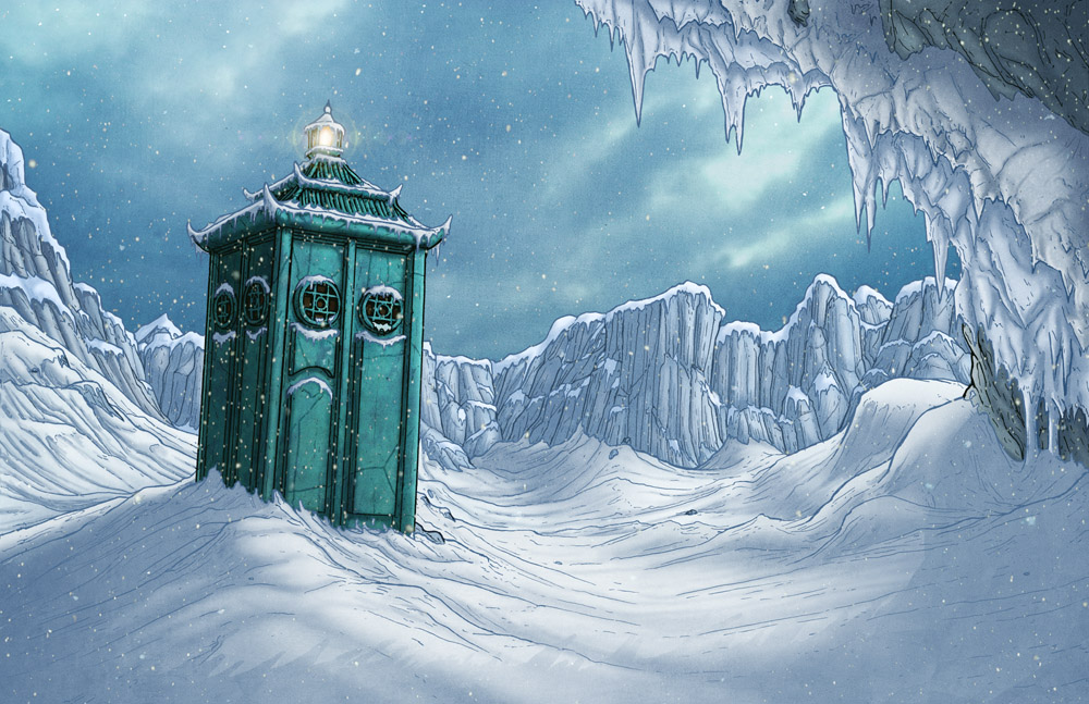 This Iceberg is colder on the inside. 

🎨  “Iceberg” by PaulHanley: bit.ly/3g4reRT 
#DrWho #TARDIS #FanArt