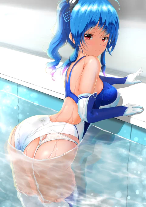 競泳水着+ガーターベルトのケツ見て❗?
#巨尻を貼るとRTといいねがブワアアァって伸びる #競泳水着 