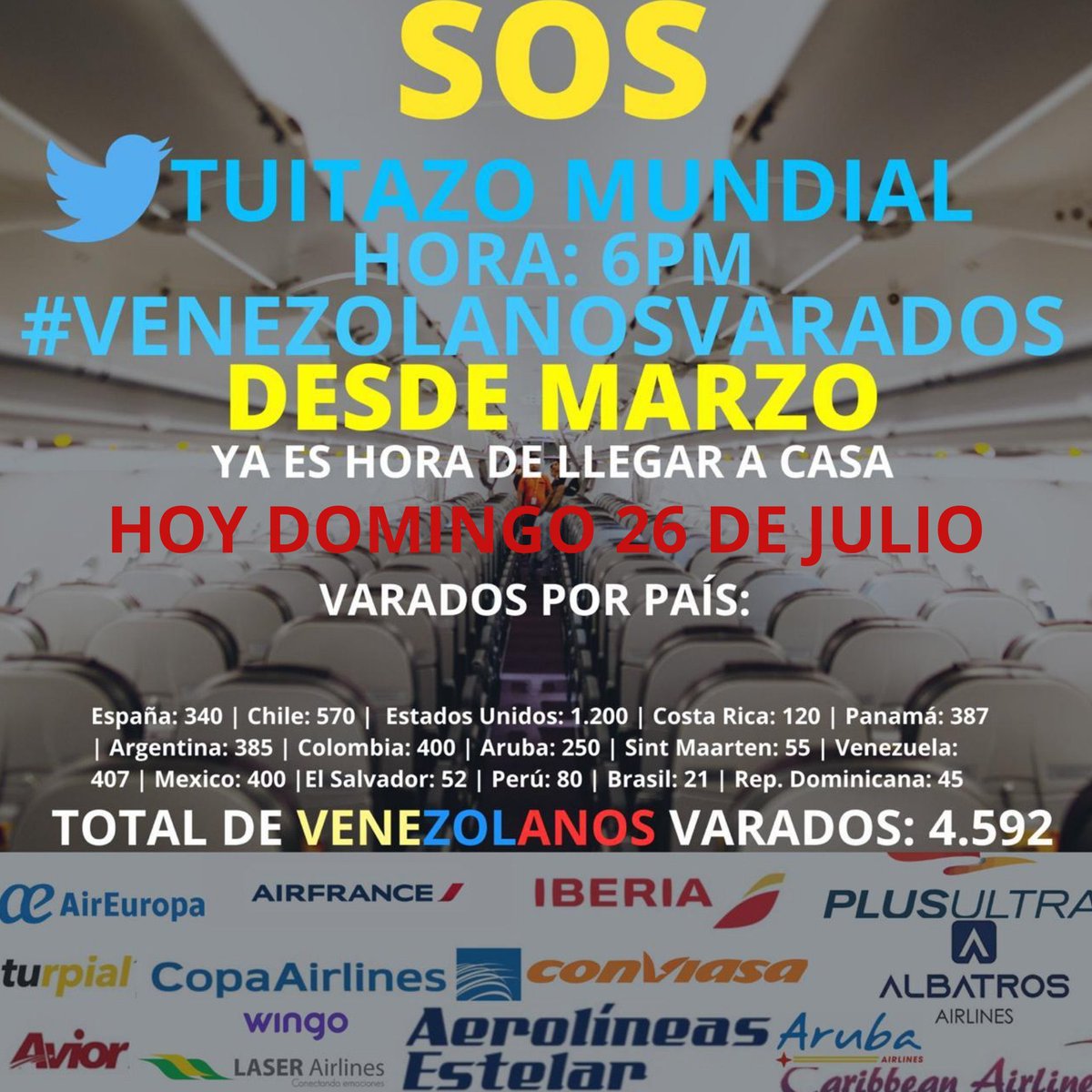 elsycastillo15's tweet photo. #VenezolanosVarados en Costa Rica necesitamos regresar a #Venezuela. Autoricen vuelos humanitarios. @NicolasMaduro @CancilleriaVE @jaarreaza @EmbajadaVzlaCR @IAIM_VE @INACVenezuela @HipolitoMRT2 @Albatrosairve @venezuela_migra @PresidencialVE https://t.co/pbt49gEdX0