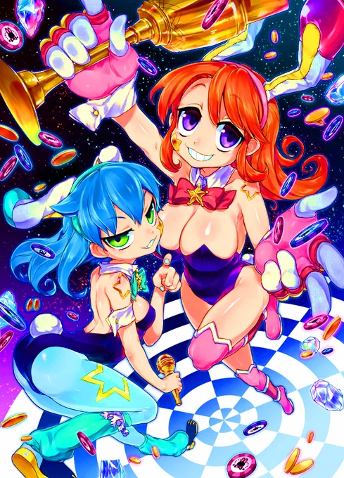 圧力が高まる #絵を彩度100にすると超派手 