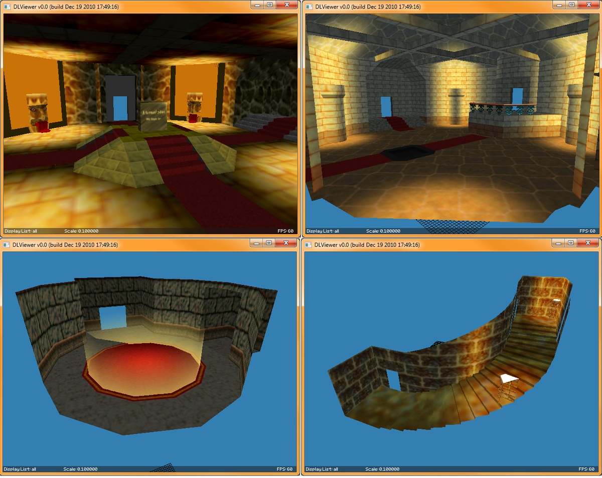 Some important models of note were the findings of an early versions of what is presumed to be Ganons castle. During one of the earliest time's in OOT's development, the game was originally suppose to play like Mario 64 where you would enter dungeons via Ganons castle.