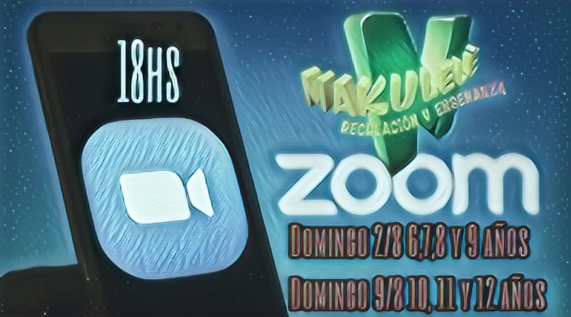ColoniaMakulele's tweet photo. 🎥Makuzoom🎥

En estas vacaciones de invierno ❄️ Makulele realiza una actividad arancelada de 1h por la plataforma zoom con juegos🎲, actividades🎾, música 🎼 y diversión 😁 
Con los profes mas divertidos!!!

👧🏻🧒🏼6, 7, 8 y 9 años Domingo 2/8 18hs
📣Reserva tu lugar por WhatsApp https://t.co/lT92siVjZR