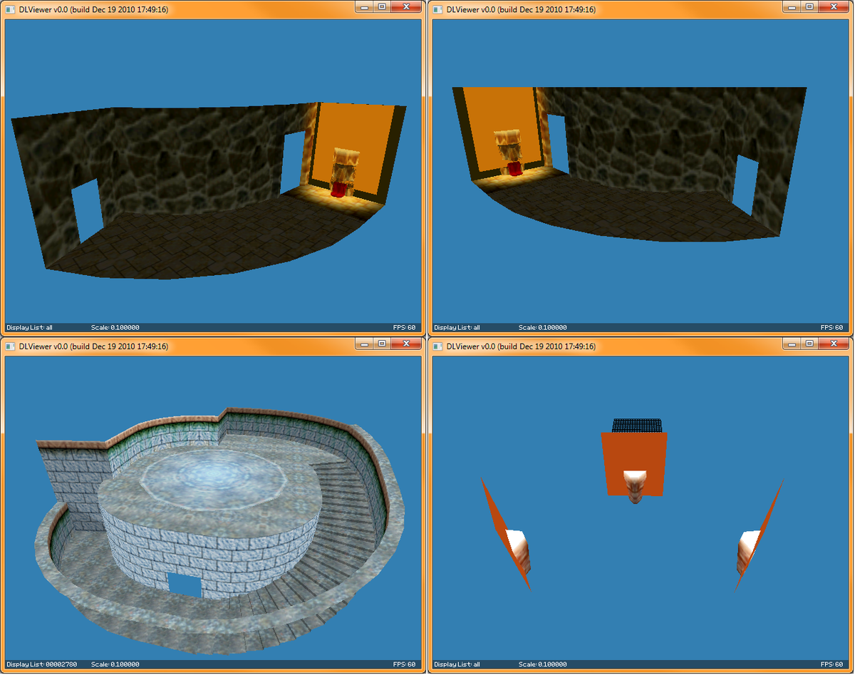 Some important models of note were the findings of an early versions of what is presumed to be Ganons castle. During one of the earliest time's in OOT's development, the game was originally suppose to play like Mario 64 where you would enter dungeons via Ganons castle.