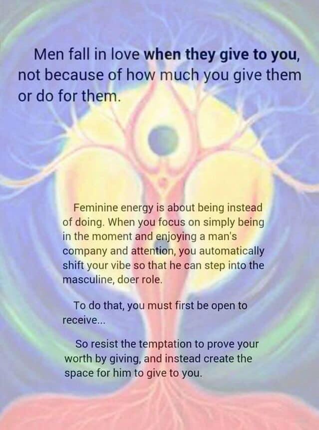 GoddessGarage16's tweet photo. The Divine Masculine is brought out in the love of the Divine Feminine.  Yin &amp; yang ~ balancing of the energies.  Each of us has both &amp; each of us needs the love of both.  Our two greatest powers are choice/free will &amp; love. Choose love always. #ChooseLove https://t.co/lCJ2dSosQg