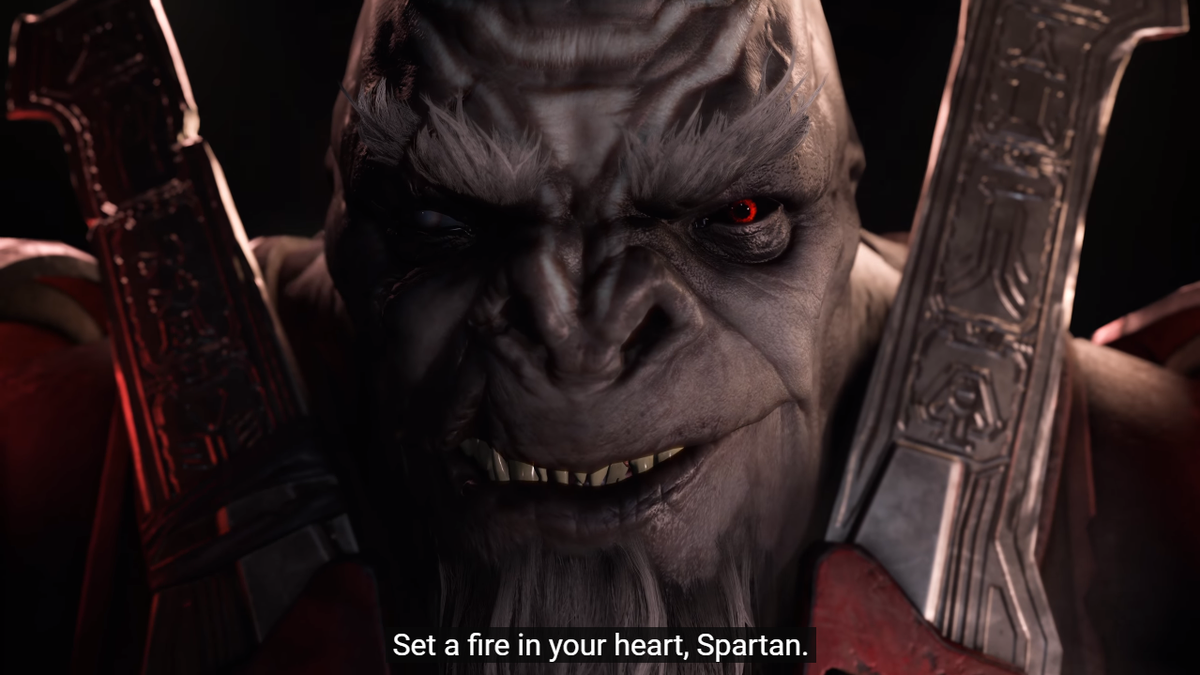 Some say Escharum's speech at the end was pretty cringe to them, but I personally loved it. We have not had a main antagonist so bombastic and charismatic, especially from a Brute who wants to take on the Chief in a good fight, no matter if he wins or loses.