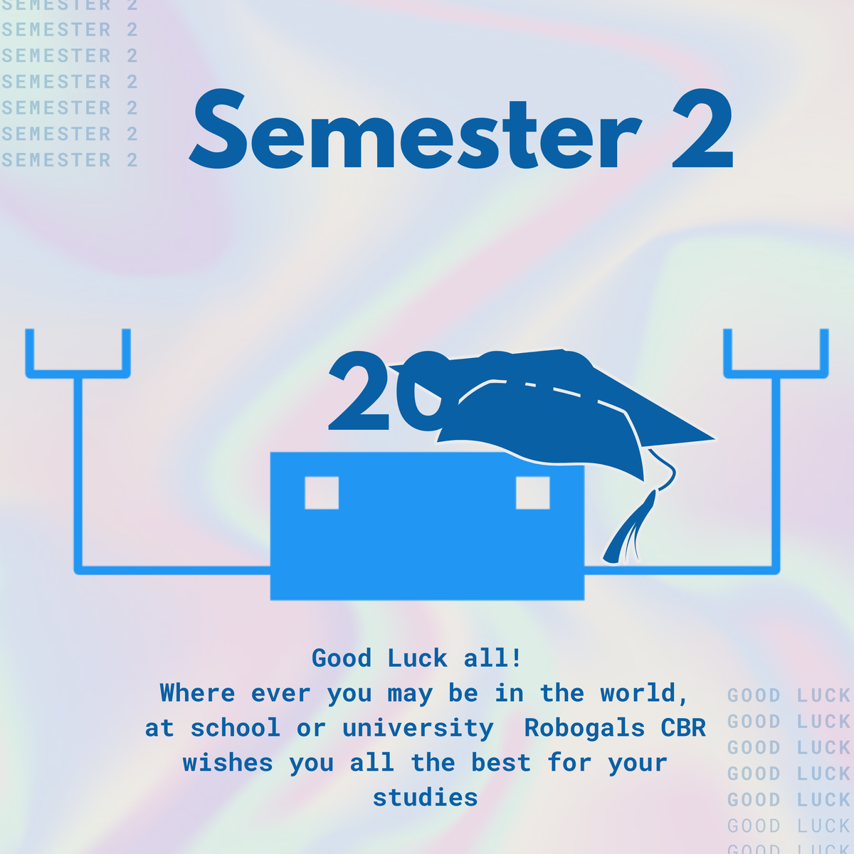RobogalsCBR's tweet photo. Today is the first day of semester for ANU Canberra students. ANU students make up the most of our volunteer base at the moment. We wanted to extend our regards and wish them Good Luck for this coming semester where ever they may be!! 😋 https://t.co/m3x8nl3INO