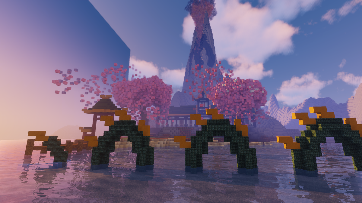 🏯Earth Kingdom Inspired Oriental Build that I did a while ago. Just got shaders and this build looks great with them on!

🛠️Built on: <a href="/BuildersRefuge/">Builder's Refuge</a>