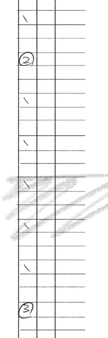 個人的に好きじゃないタイムシート・・・ 
