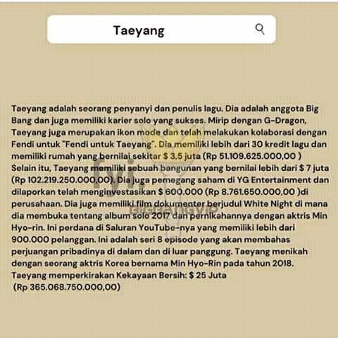 boemwon97's tweet photo. 3 member BIGBANG @YG_GlobalVIP masuk dalam 30 artis K-Pop terkaya https://t.co/vljjQMnxqO