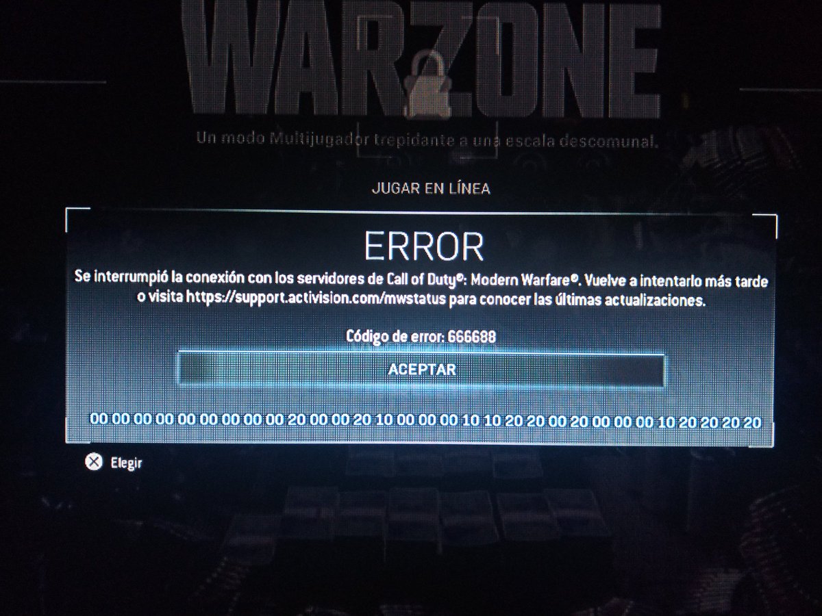 GarSerAlex's tweet photo. @ATVIAssist Que procede..... #Warzone #PS4 https://t.co/HAlRcTWQJ9