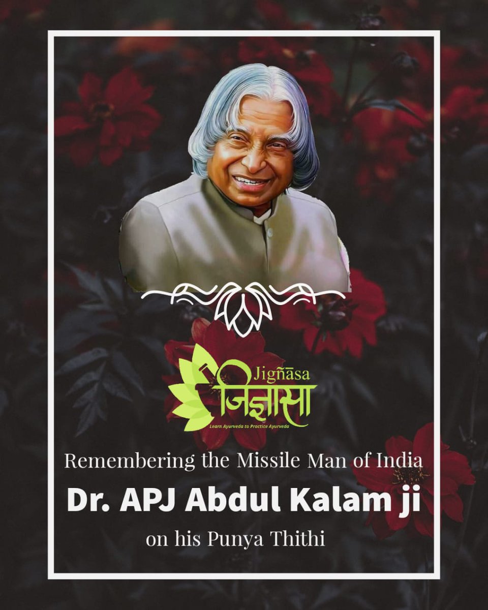 jignasaAPandTS's tweet photo. Remembering the Missile man of India-Dr APJ Abdul Kalam ji on his Punyatithi🙏

Jignasa #jignasa #jignasaapts #apjabdulkalam https://t.co/YEYoRcuHUv