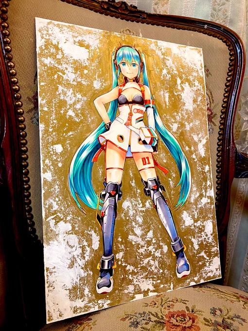 レーミク2020さんの背景をゴールドに着色✨¶(⁄=˅̮=∖)⁋
めちゃくちゃカッコイイ感じになりました♪ 