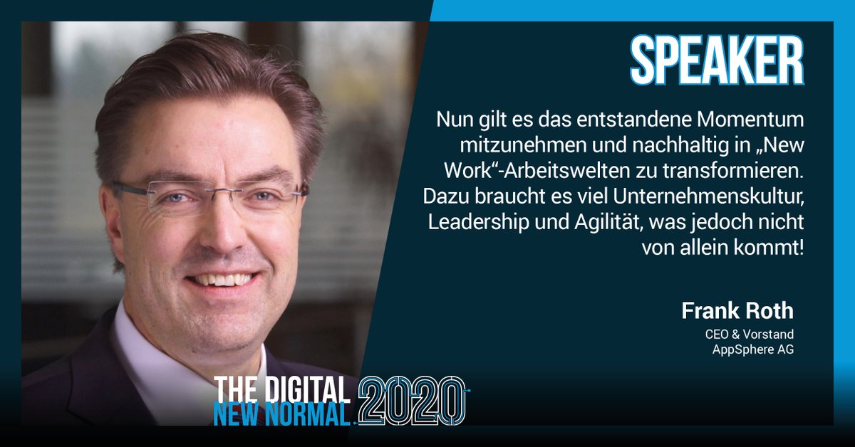CyberForum's tweet photo. #digitalnewnormal | Speakervorstellung:
Frank Roth 🔊
Morgen wird Frank Roth, CEO & Vorstand von @AppSphere, auf unserem Kongress Impulse zu der #NewWork Arbeitswelt liefern.
🎫 Meldet euch noch heute an: https://t.co/kMNkF08dY1 https://t.co/B16X4e95nY