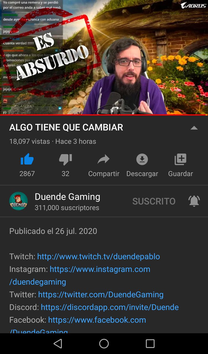 NevesLuff's tweet photo. Termine de ver el ultimo video del @DuendeGaming y sigo convencido de que es el mejor streamer arg, me da igual los numeros que tenga, disfruten de escucharlo porque lastimosamente es una minoria la gente con mente abierta en argentina. (Sigo 1*🔻) https://t.co/RsD8rcaUWB