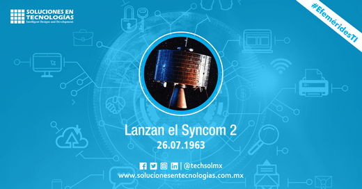 techsolmx's tweet photo. Un día como hoy (26/07/1963): La NASA lanzaba el Syncom 2, fue el primer satélite de comunicaciones geosíncronico del mundo, fabricado por Hughes Space and Communications. https://t.co/X03rqGL4wu

#SomosSoluciones #EfeméridesTI #NASA #Syncom2 #Satélite #Tecnologías #Tecnología https://t.co/9HxQDzH4mi