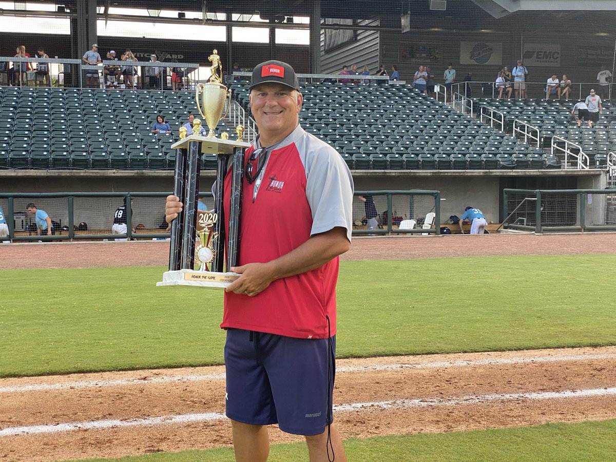 Congrats to the 2020 Honor the Game Tournament CHAMPS - the RockHounds.  The RockHounds won 5-2 over the Blue Rocks to call off the inaugural season of the HTG at Regions Field in Birmingham, AL.   Scout Mark Willoughby coached the RockHounds to the victory.