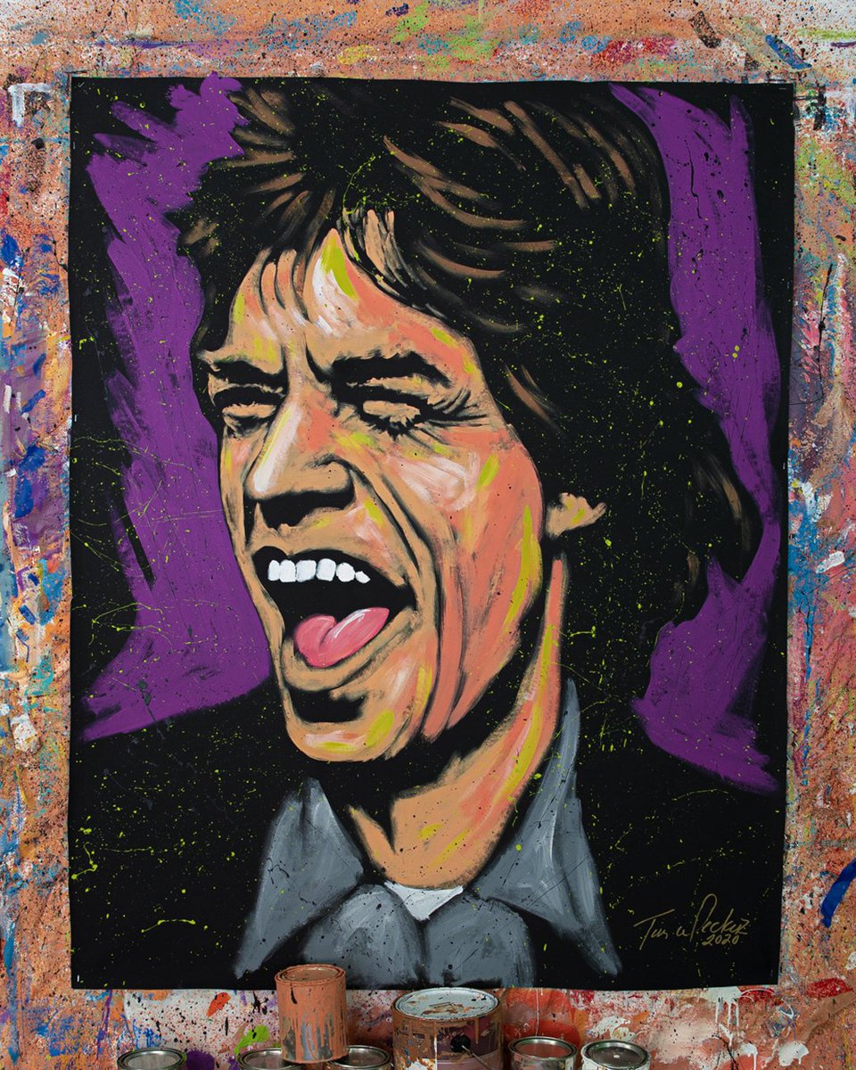 timdeckerart's tweet photo. #HappyBirthday to @MickJagger. The legend is 77 today. #RollingStones #MickJagger https://t.co/wES0Tnmz3I