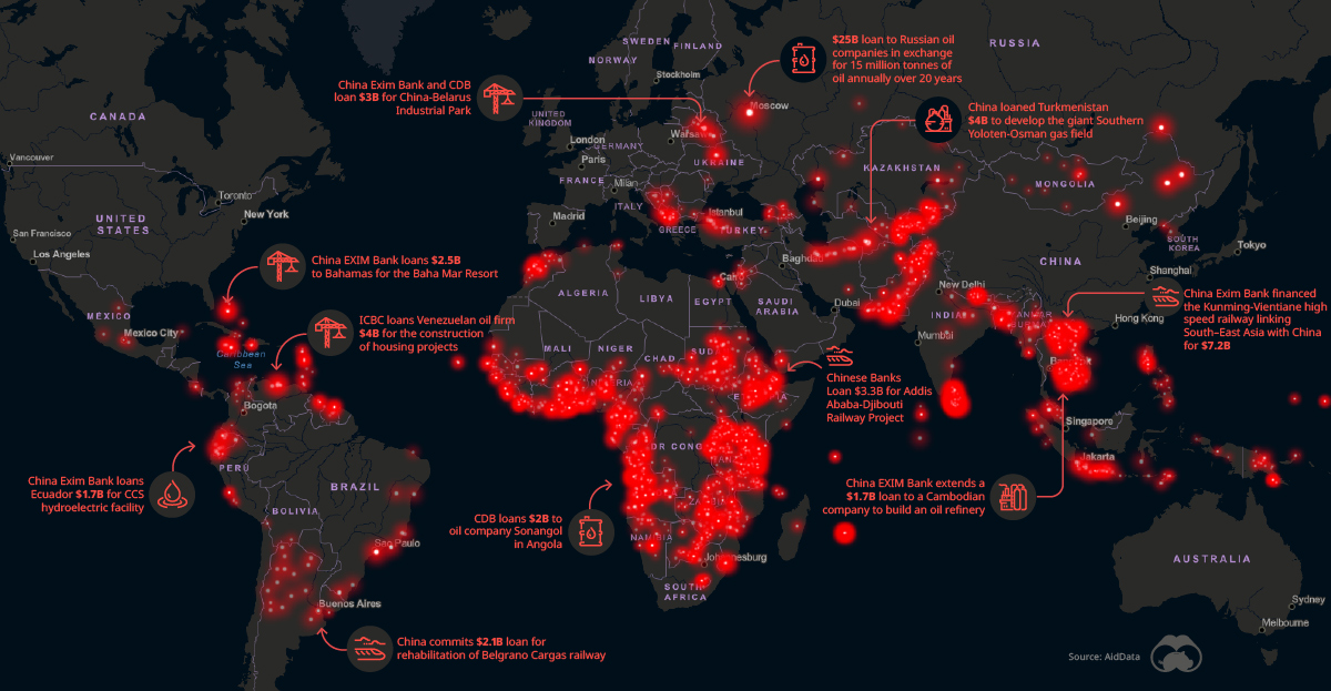 How Chinese Financing is Fueling Megaprojects Around the World 🏗️

visualcapitalist.com/global-chinese…
