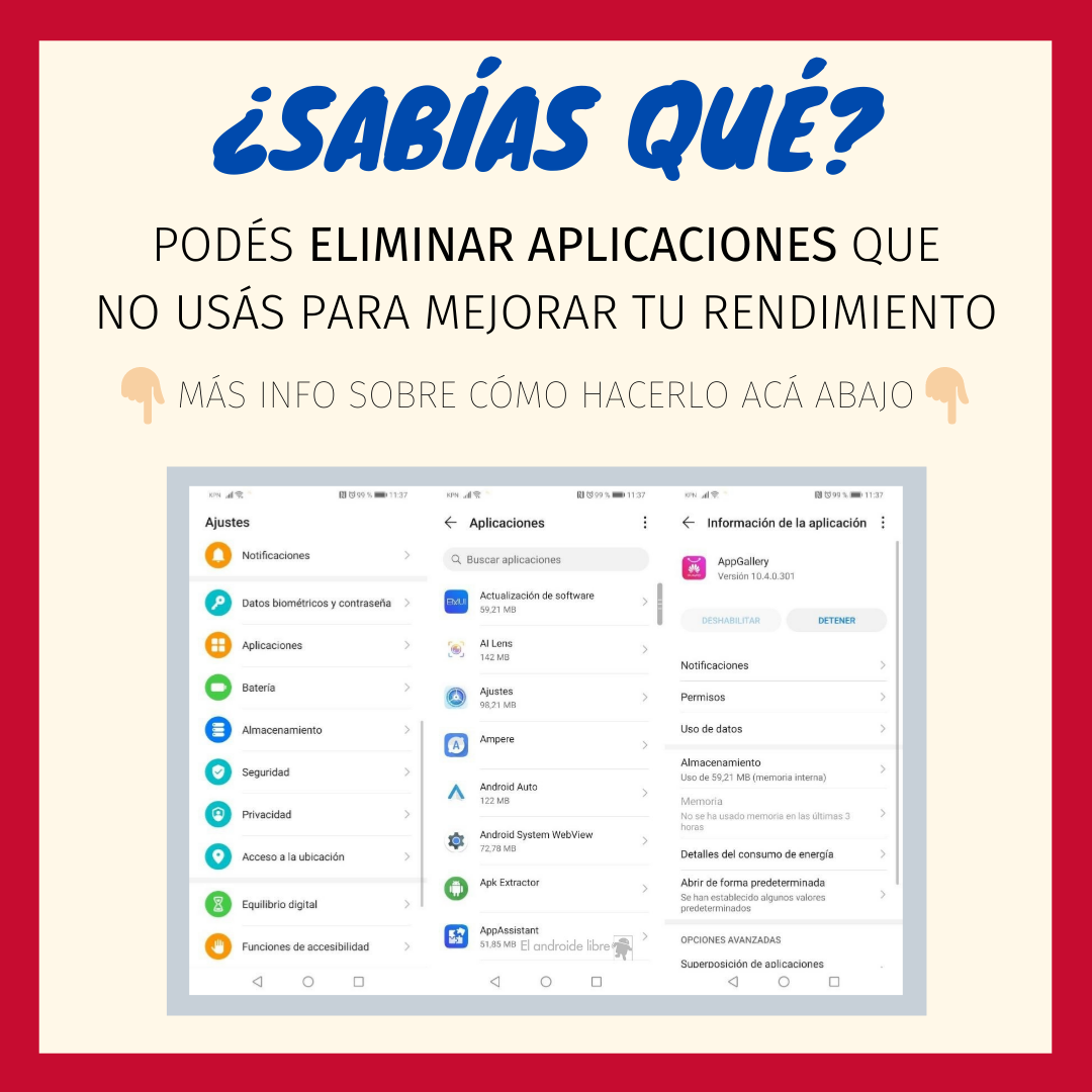 ibtechteam's tweet photo. Borrar o Deshabilitar aplicaciones predeterminadas 📵
1. Abrir "Ajustes"
2. Entrar en "Aplicaciones"
3. Ir a la lista de aplicaciones
4. Buscar la aplicación que no querés usar
5. Hacer click en "Deshabilitar"
ℹ️ Imagen de El Androide Libre
#consejos #ibtech #techtips https://t.co/Jxn3ydMpV6