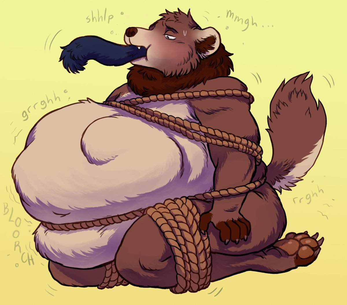 Iggy_Wolfbear's tweet photo. My favorite scenario, drawn by one of my favorite artists! 

Art by: @chubbyskunk https://t.co/IFe8GqlJE2