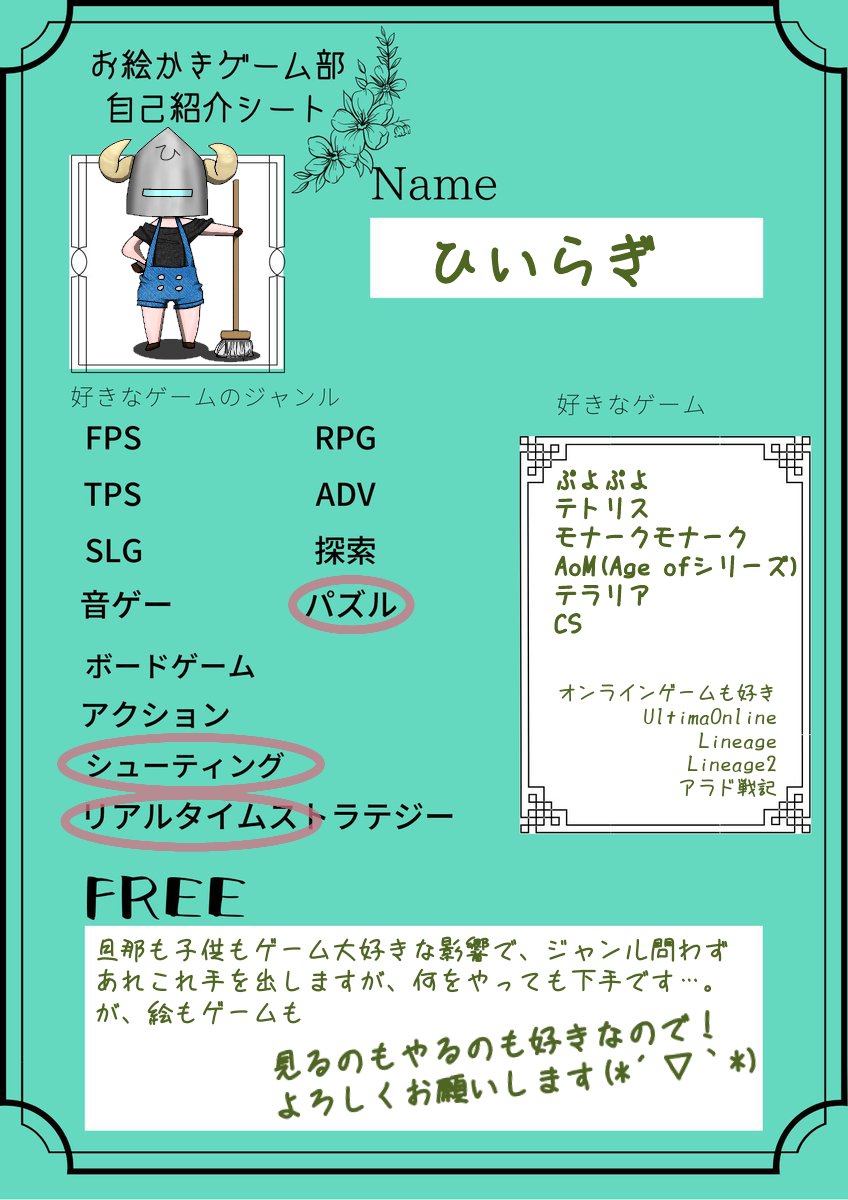 部員紹介 自己紹介 Min T ミント 部員紹介 自己紹介 Min T ミント