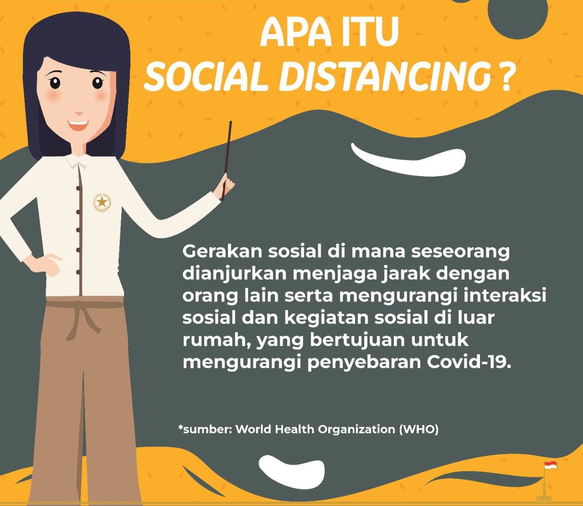 hudaanrl99's tweet photo. Assalamualaikum wr. Wb ✨✨
.......
Sekarang ini sering kita mendengar kata sosial distancing. Namun, msh bnyak org yg belum mengetahui lebih mendalam mengenai sosial distancing.
........
Semoga informasi ini bermanfaat ✨✨✨ https://t.co/oMmeFT64zI