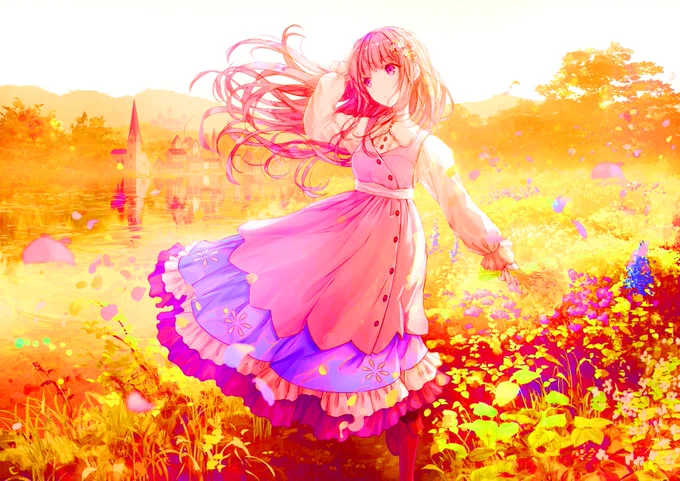 #絵を彩度100にすると超派手
比較的マシだったの並べてみたけどヤバい
自分の色の使い方の傾向がよく分かりますねこれ

普段彩度が大分低くなる傾向にあるから、
こういうのやってみたら普段の絵を客観的に見れていいかもね 