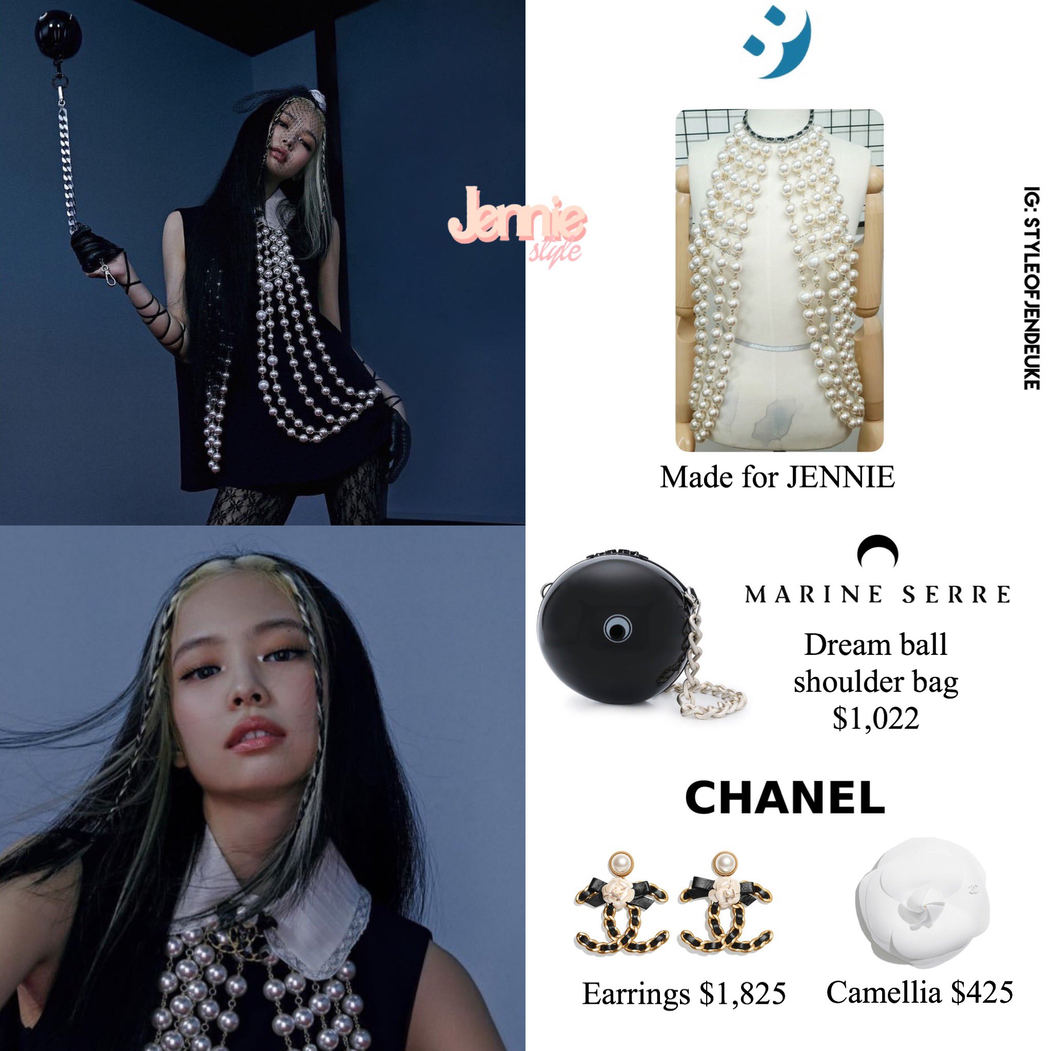 JENNIE's Style on X: 200723 - Jennierubyjane IG update #Balkothecat  #MarineSerre #Chanel *Earrings worn as brooch #JENNIE #제니 #BLACKPINK #블랙핑크  #JennieStyle #Jenniecloset @BLACKPINK  / X