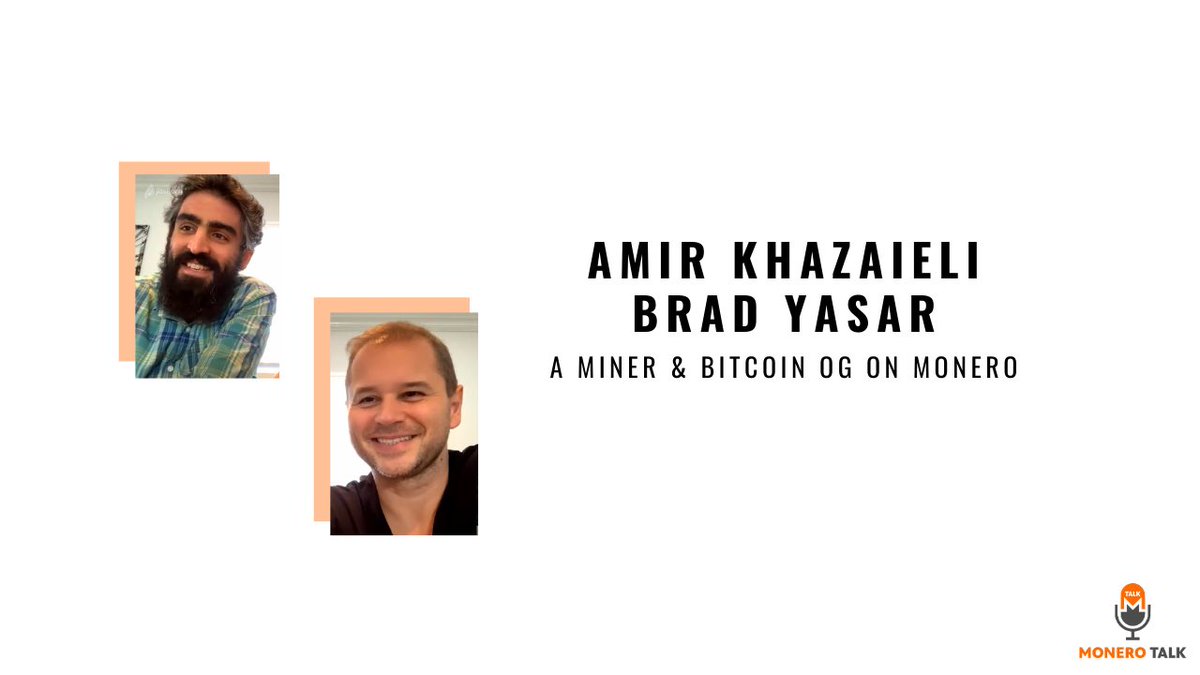 MoneroTalk's tweet image. Watch Here: 

Or Listen here:
→ iTunes: apple.co/34W7FVp
→ Spotify: spoti.fi/2t1y9b4
→ Google Play: bit.ly/363JYMo
→ Stitcher: bit.ly/2tUcIck
→ Website: monerotalk.live