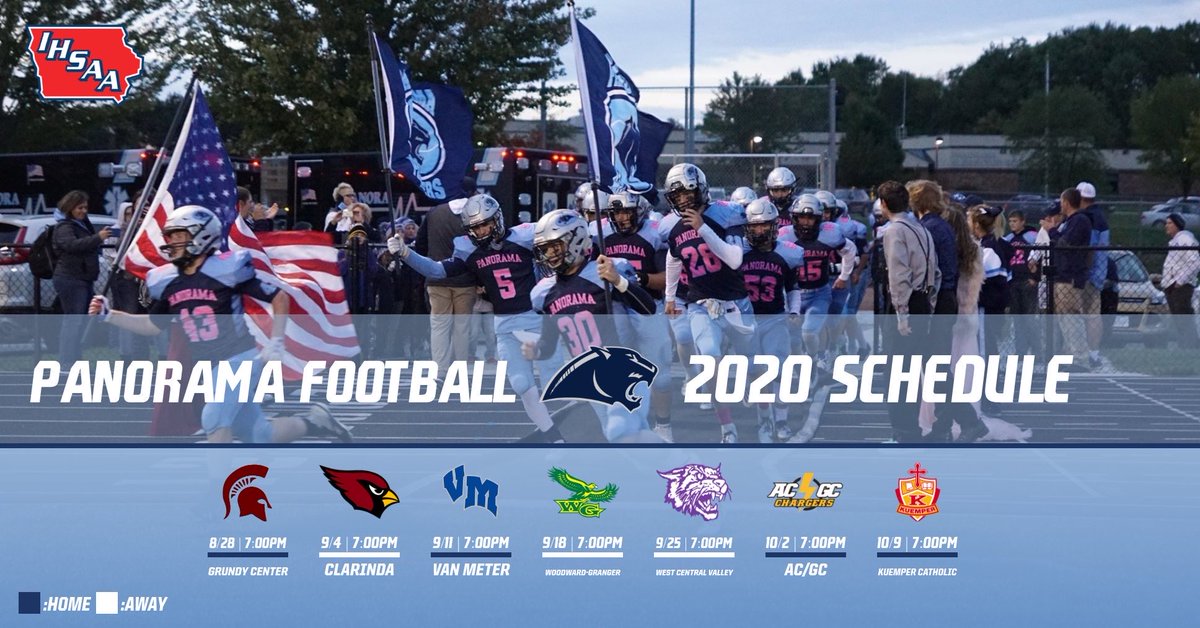 PanoramaFB's tweet photo. Panthers revised schedule for 2020! #BET20 #AllIn #PantherPr1de https://t.co/OaLXVoxR4x