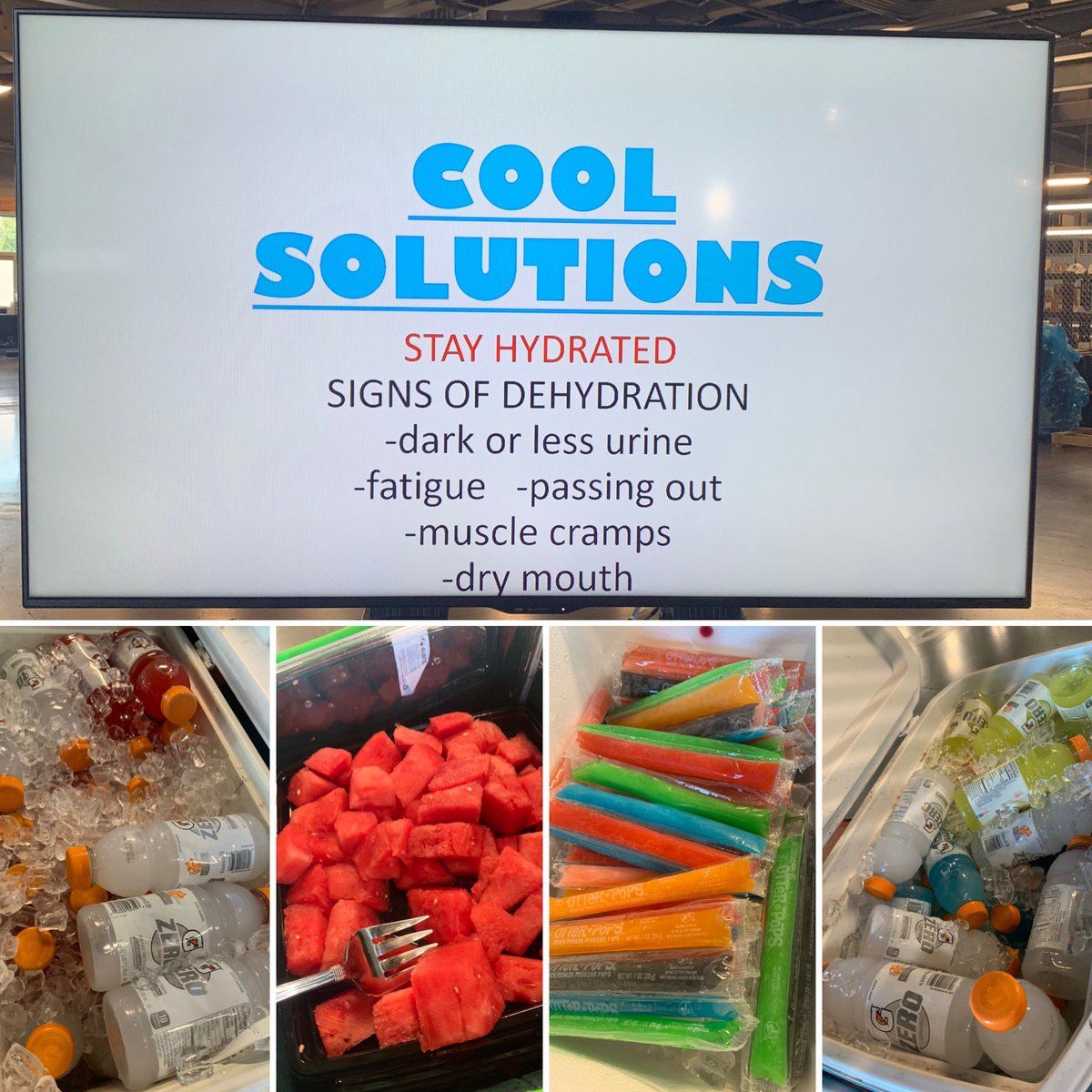 UPS9739HUB's tweet photo. With scorching temperatures outside, we gotta keep our employees hydrated, cool and most importantly SAFE!!! #guardgateactivity #togetherweareUPS https://t.co/IC8IMxI2vk