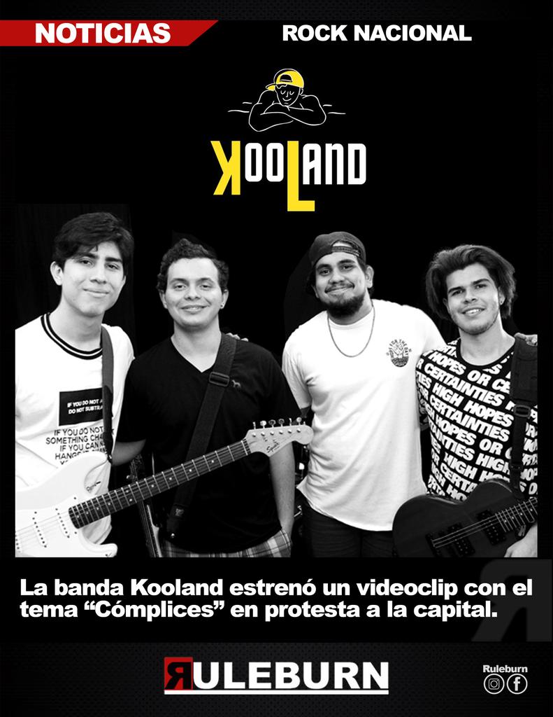 La banda de <a href="/koolandmusic/">K O O L A N D</a>
estrenó un vídeoclip titulado "Cómplices" que ya puedes disfrutarlo en las plataformas de YouTube.

youtu.be/IqEOfNoJL4U
