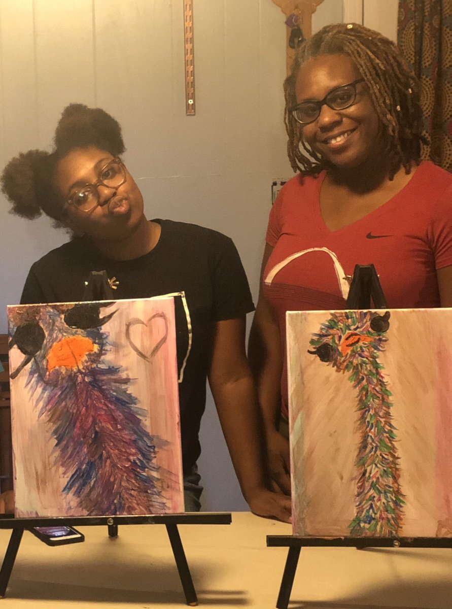PPearlschatt's tweet photo. We had an awesome time painting this emu from our home while attending virtual class!
#QuarantineFun
#Yaymaker
#JoannxYay https://t.co/e22bHthMj8