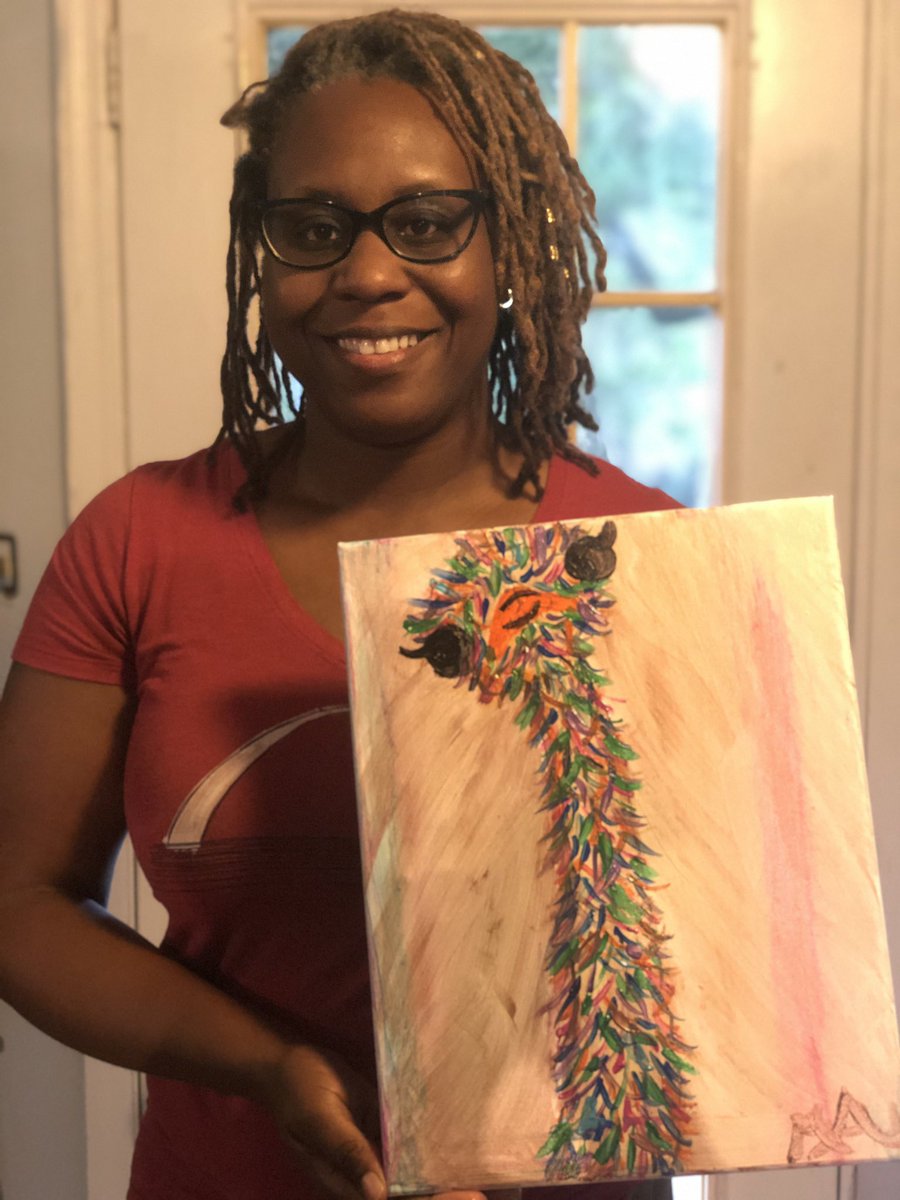 PPearlschatt's tweet photo. We had an awesome time painting this emu from our home while attending virtual class!
#QuarantineFun
#Yaymaker
#JoannxYay https://t.co/e22bHthMj8