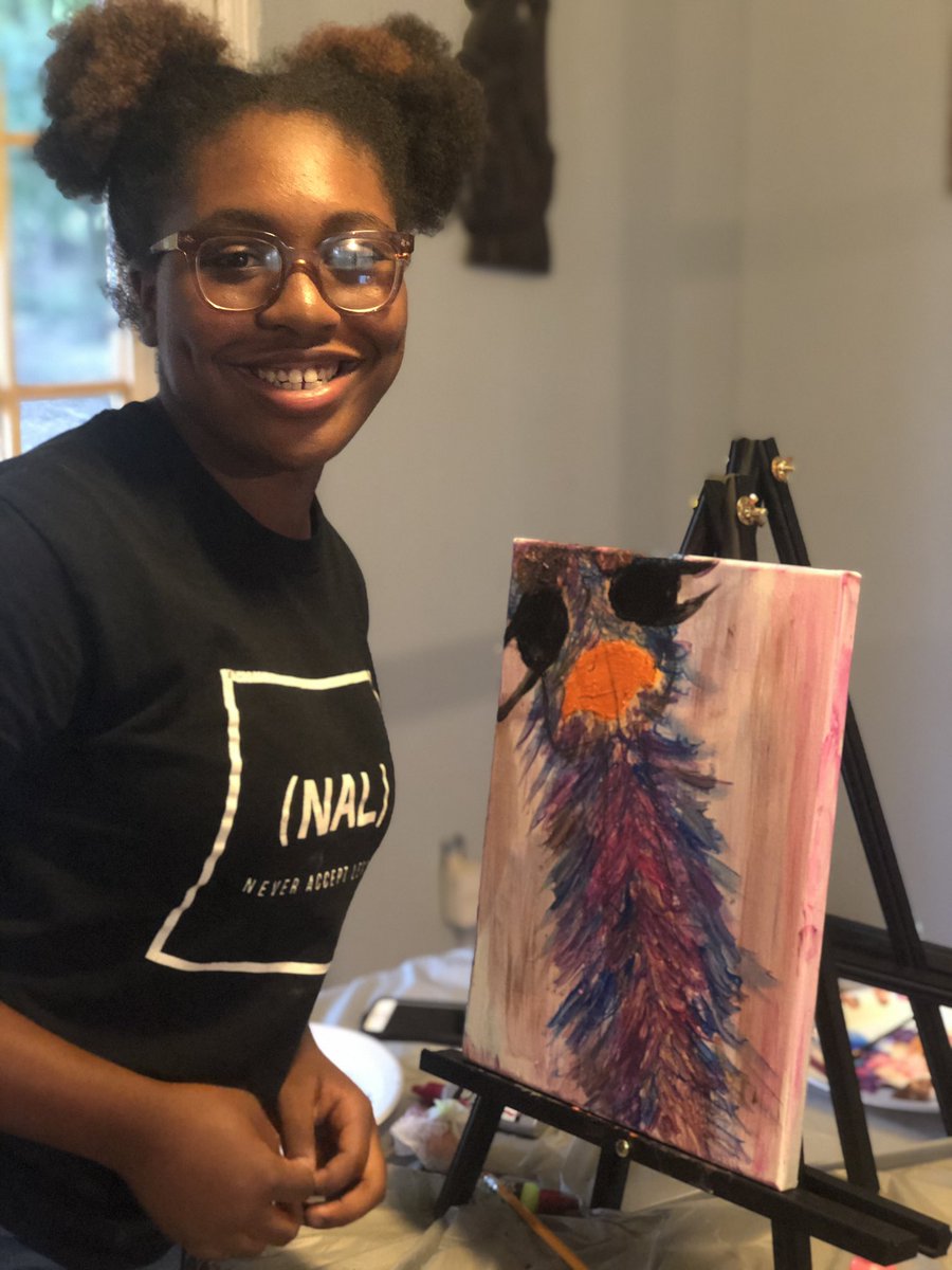 PPearlschatt's tweet photo. We had an awesome time painting this emu from our home while attending virtual class!
#QuarantineFun
#Yaymaker
#JoannxYay https://t.co/e22bHthMj8