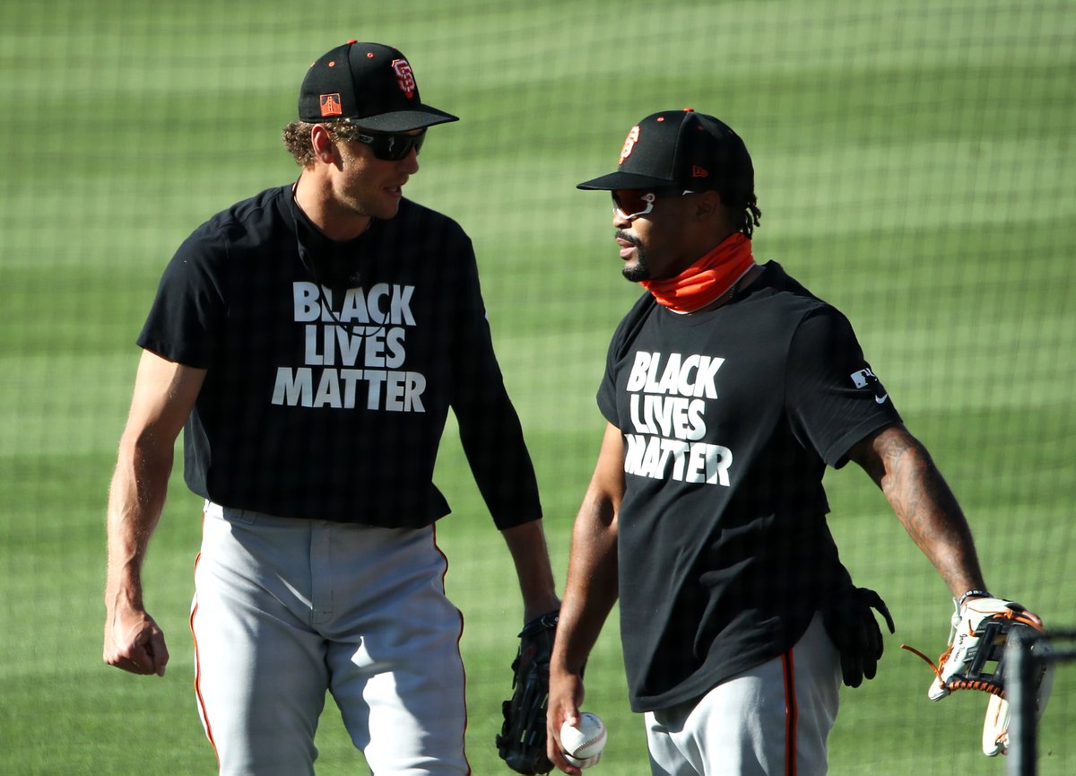 SFGiants's tweet photo. Change starts with us. #BlackLivesMatter https://t.co/KPny4xBefL