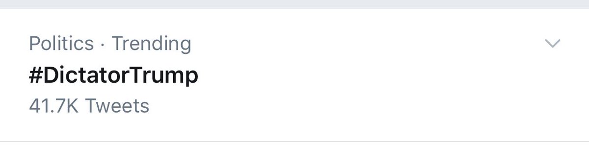 Patriots! #DictatorTrump is officially trending. You know what to do!