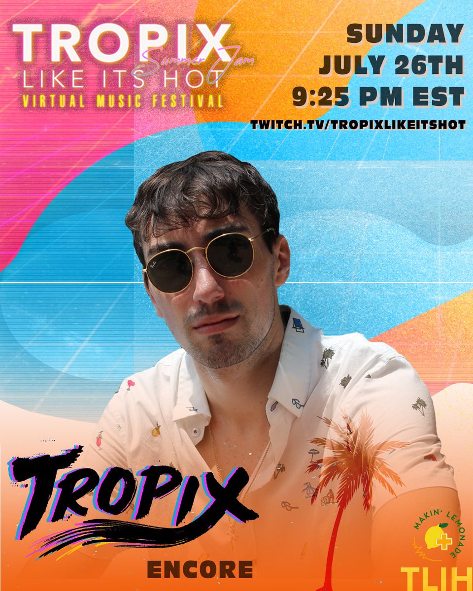 LIVE NOW TO CLOSE OUT TLIH <a href="/TropixOfficial/">TropixMusic</a> TWITCH.TV/TROPIXLIKEITSH…