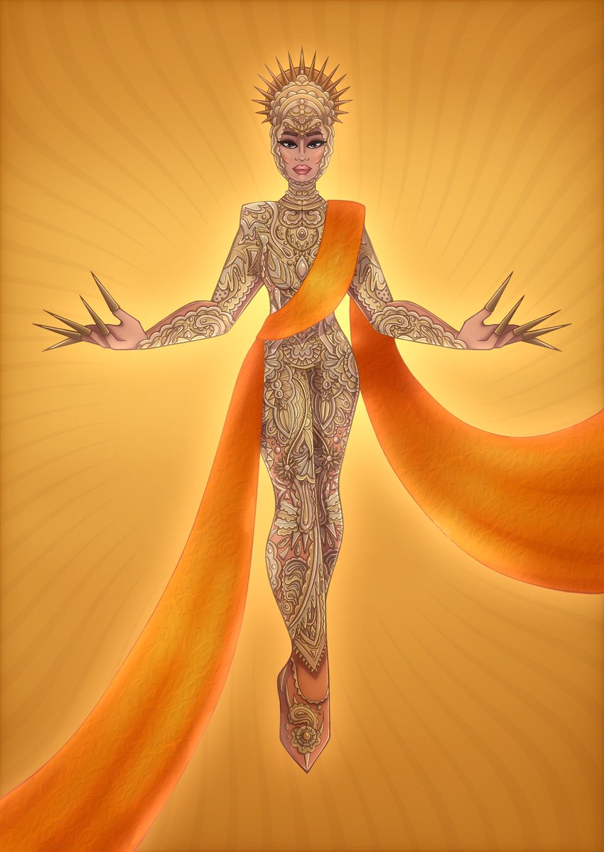 samandponk's tweet photo. drag royalty, @jujuboston 💛🧡 https://t.co/NcIHh9H1vp