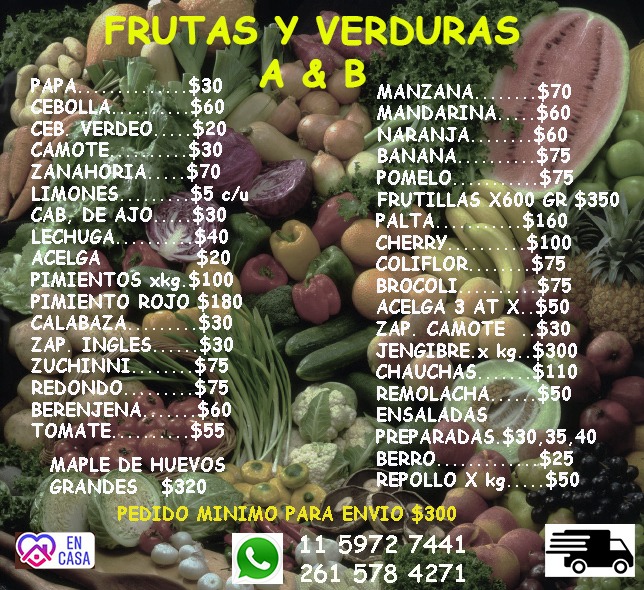 dsm221177's tweet photo. Frutas y verduras a domicilio sin cargo en el envio... su consulta no molesta.. un abrazo.. https://t.co/4LkHgYZwS2