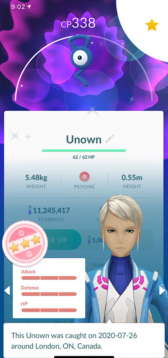 Had a blast this weekend, scored my first shundo 😍 thanks for everything ⁦<a href="/JimmaBanks/">JimmaBanks</a>⁩ ⁦<a href="/HaylstormLDN/">HaylstormLDN♡</a>⁩ ⁦<a href="/12Gage09/">Gage</a>⁩      💛💙 #GOFest2020 #shundo #PokemonGO