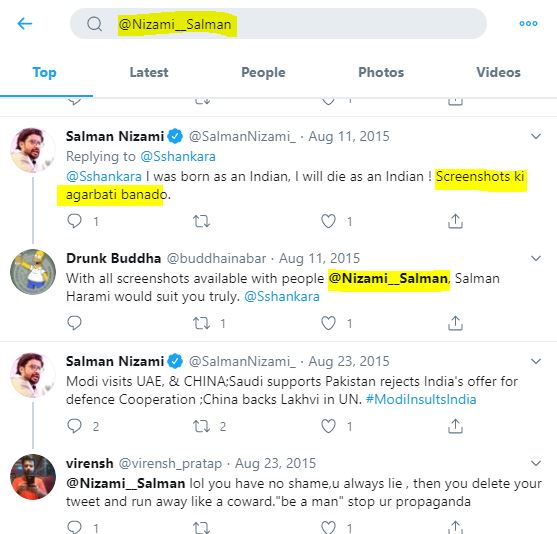 You did horrible tweets & reported your ID  @Salman_nizami. Wow great ! But to whom ?  @Raheelk ? https://twitter.com/SalmanNizami_/status/714937957828792320 |  http://archive.is/NiIMP&nbsp;