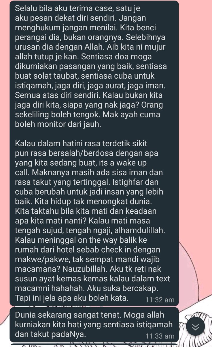 Ni ceramah dan iktibar yg korang boleh amik dari cousin aku yg kerja dekat penguatkuasa agama islam salah satu negeri. Negeri mana dirahsiakan.
