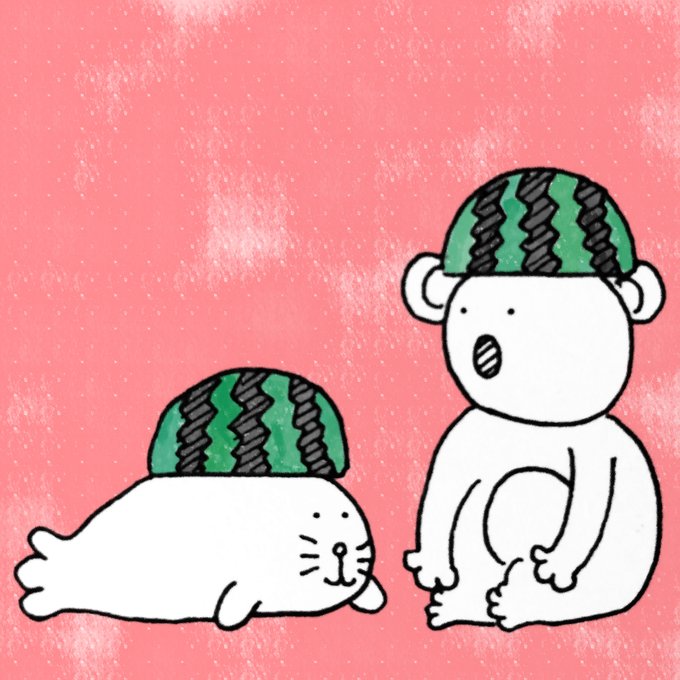 スイカ 高画質 のtwitterイラスト検索結果