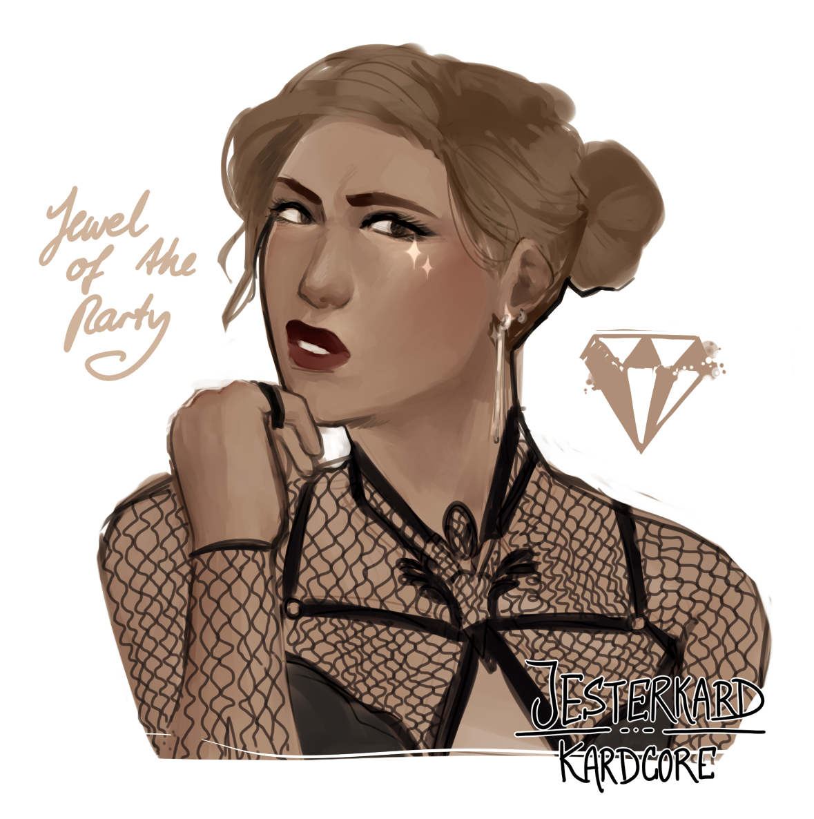 JESTERKARD's tweet photo. #DeadbyDaylight the new Meg skin is so good I had to quickly draw it https://t.co/TqCRQtyMv9