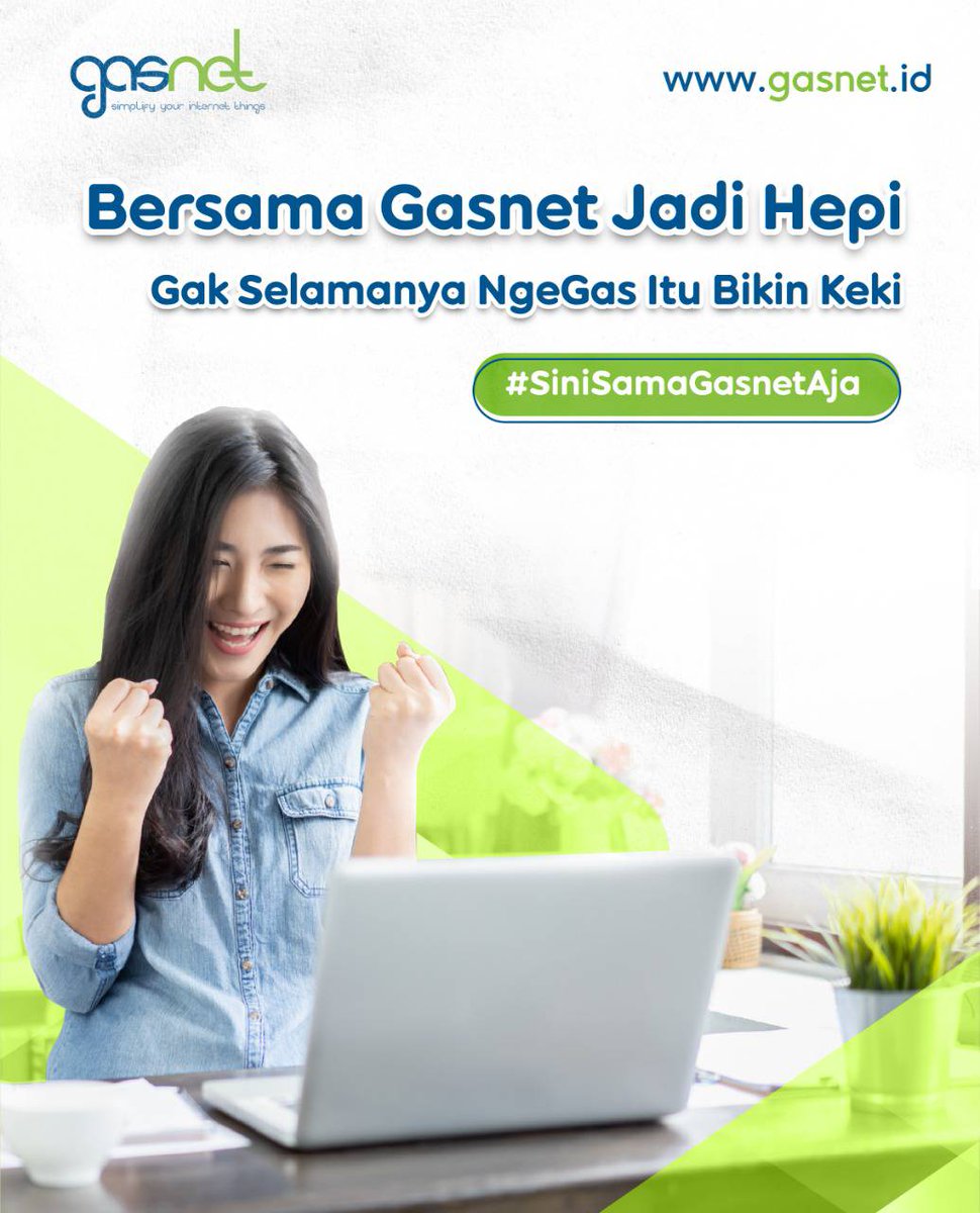 Gasnetid's tweet photo. Gasnet bikin HepiCuma Gasnet yang bisa dalam sekejap merubah mood kamu dari keki jadi hepi hihi
.
Untuk informasi selanjutnya kunjungi https://t.co/cRqxZrhfJW atau email: Sales@Gasnet.id
Beralih ke #InternetGasnet yang #NgeGasBanget 
. 
#Gasnet #InternetDedicated… https://t.co/hzHahdxlyv