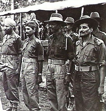 5/9: On Bougainville 1945, only about 240 men from 20 units were still alive; Sikhs, Moslems & Hindus from all of India. One Gorkha, Subedar --, was "the sole survivor of a Gorkha unit which had been shot down in cold blood, his face bashed by rifle butt.” Nepali can DM for name.