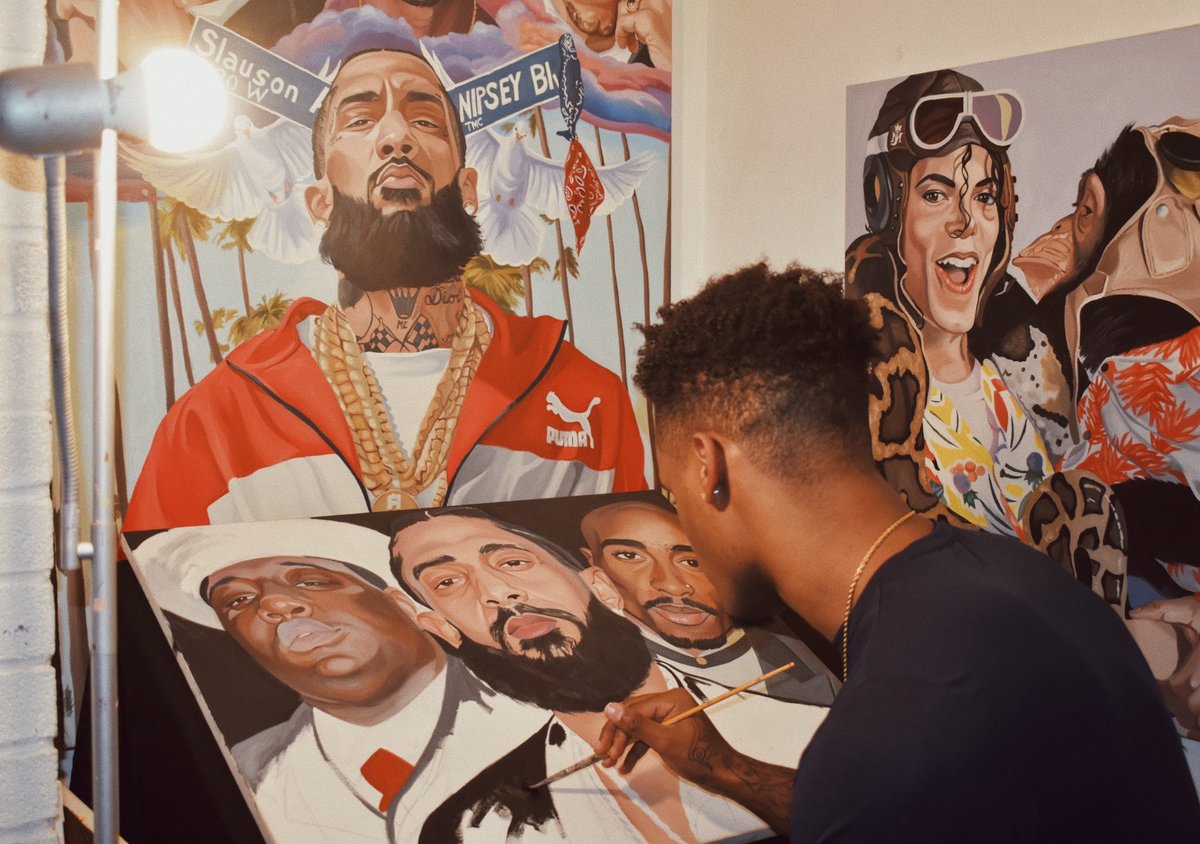 MikeHamArts's tweet photo. Costs #Free99 to RT some art from tha kid 💪🏾🎨.. us artists work hard  at what we do and it literally takes nothing... it gives us a chance to spread our work and gifts with the world...🙏🏾💯 #mikehamart https://t.co/pdIGwhJkVg