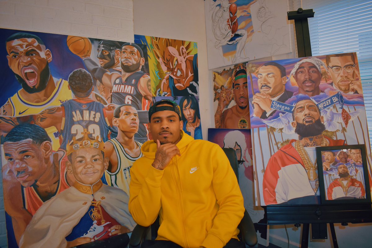 MikeHamArts's tweet photo. Costs #Free99 to RT some art from tha kid 💪🏾🎨.. us artists work hard  at what we do and it literally takes nothing... it gives us a chance to spread our work and gifts with the world...🙏🏾💯 #mikehamart https://t.co/pdIGwhJkVg