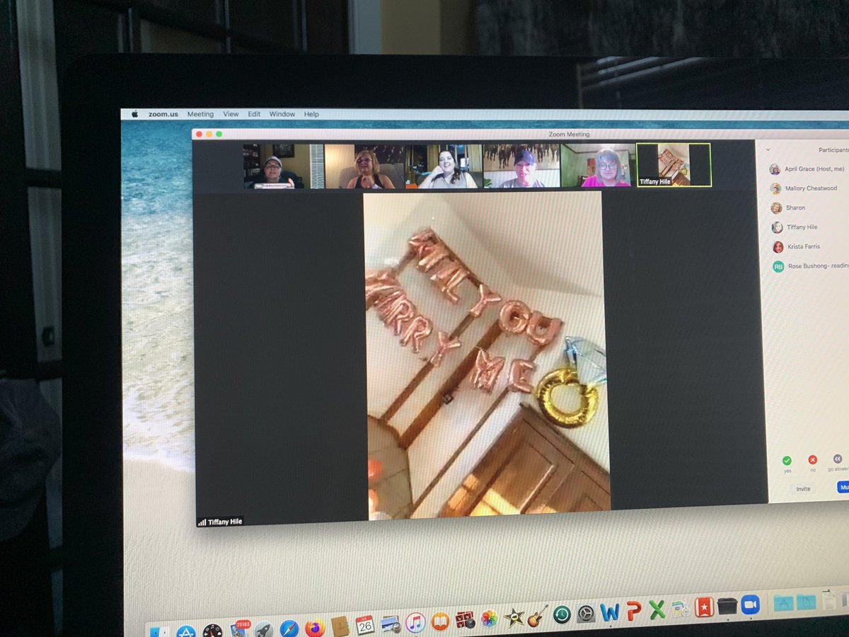 Grace4OK's tweet photo. When this happens during your zoom mtg with your Tchr Assoc leadership team!! Congratulations @ms_tiffanyhile! We 💙 you!  @ShawneeTeachers https://t.co/oJsFWmF7A9